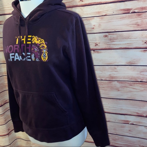 🚫SOLD🚫 The North Face Women’s Eggplant Half Dome Fleece Sweatshirt Hoodie - Picture 4 of 9